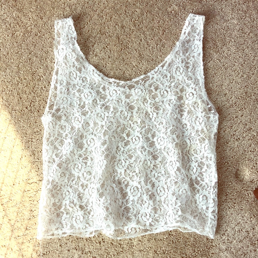 Vintage 80’s Lace Overlay Tank